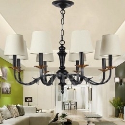 Designer Touch Decorative 8 Light Retro Candle Style Chandelier