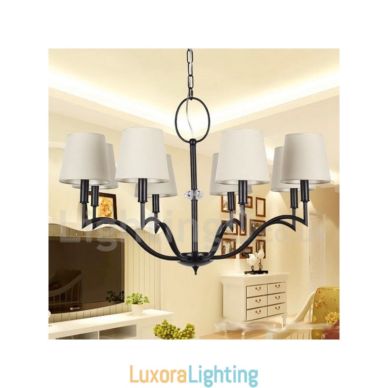 Designer Touch Decorative 8 Light Modern Contemporary Candle Style Chandelier