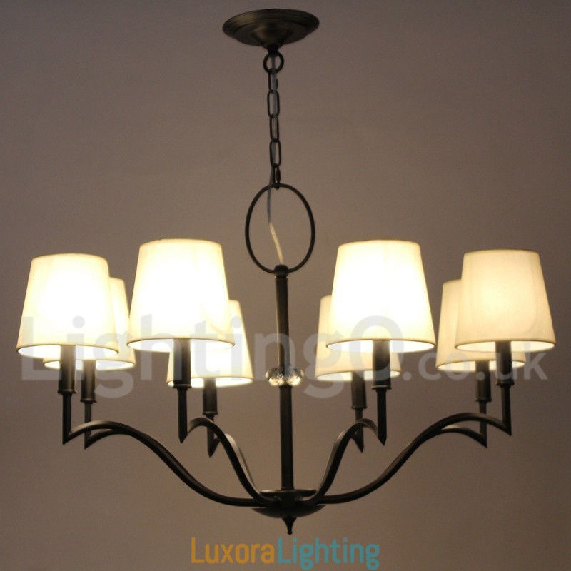 Designer Touch Decorative 8 Light Modern Contemporary Candle Style Chandelier
