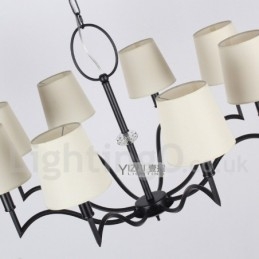 Designer Touch Decorative 8 Light Modern Contemporary Candle Style Chandelier