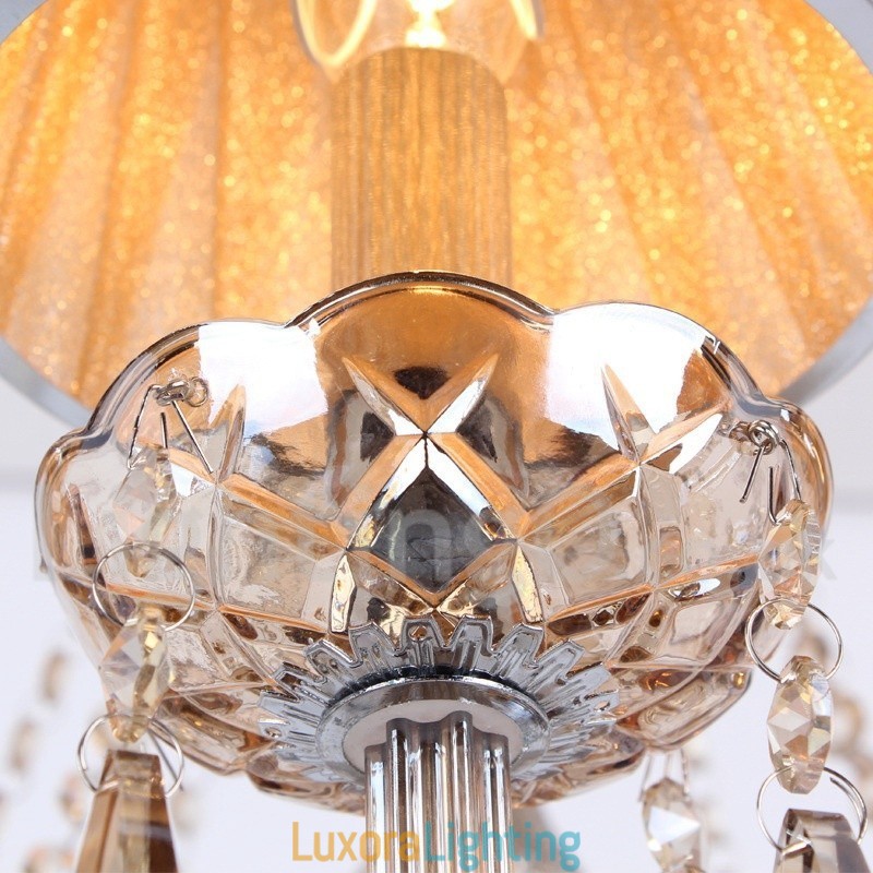 Designer Touch Decorative 6 Light K9 Crystal Candle Style Chandelier