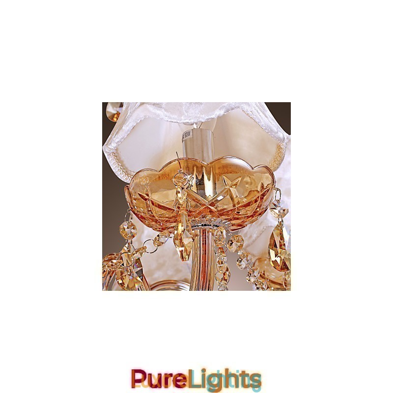 Designer Touch Decorative European Style Luxury 6 Light Chandelier With K9 Crystal