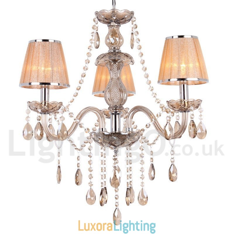 Designer Touch Decorative 3 Light K9 Crystal Candle Style Chandelier