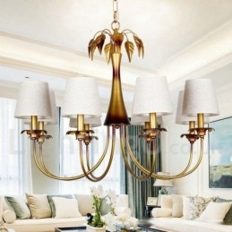 Designer Touch Decorative 8 Light Modern Contemporary Rustic Candle Style Chandelier
