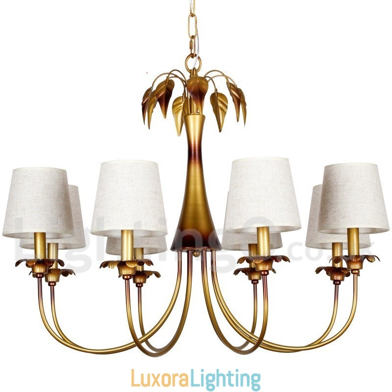 Designer Touch Decorative 8 Light Modern Contemporary Rustic Candle Style Chandelier