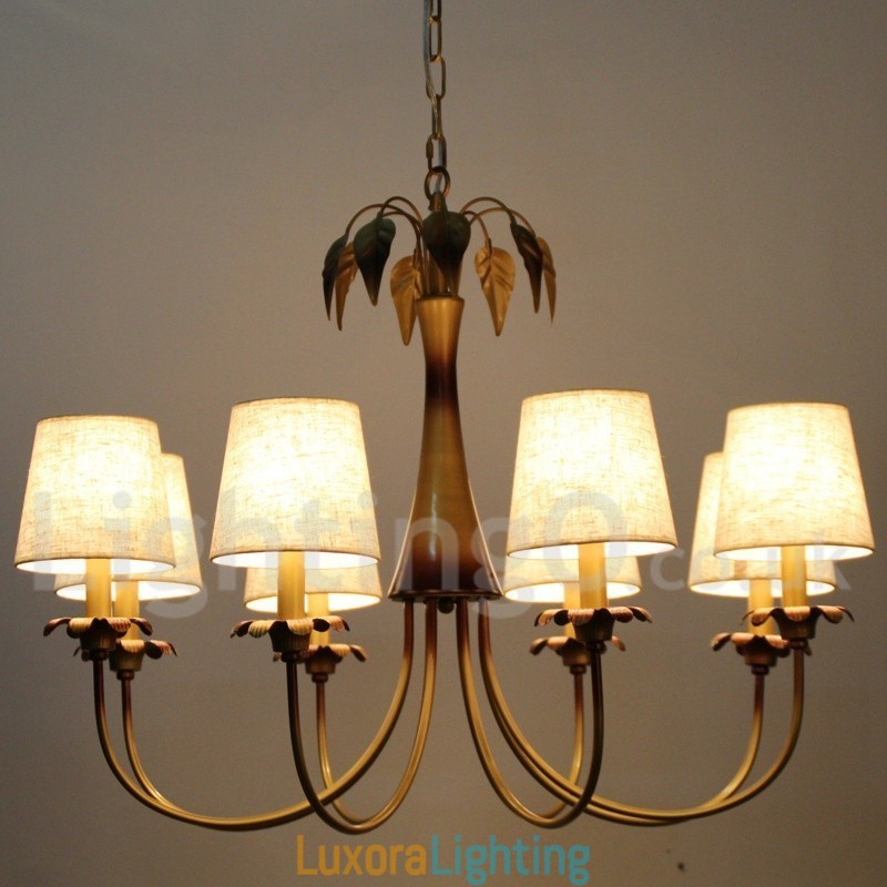 Designer Touch Decorative 8 Light Modern Contemporary Rustic Candle Style Chandelier