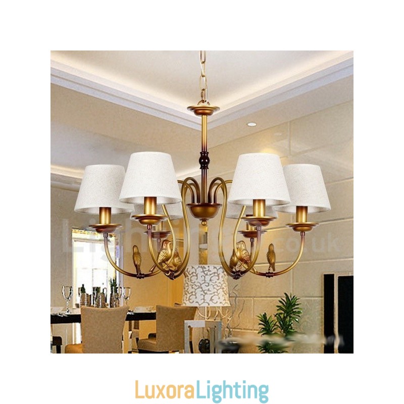 Designer Touch Decorative 6 Light Modern Contemporary Rustic Retro Candle Style Chandelier