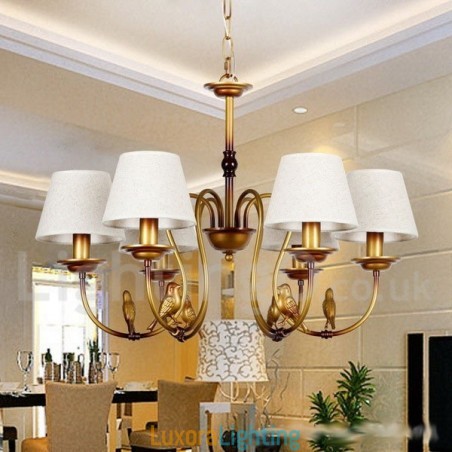Designer Touch Decorative 6 Light Modern Contemporary Rustic Retro Candle Style Chandelier