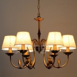 Designer Touch Decorative 6 Light Modern Contemporary Rustic Retro Candle Style Chandelier