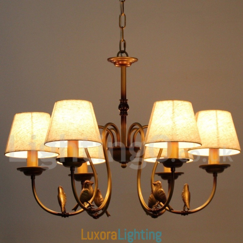 Designer Touch Decorative 6 Light Modern Contemporary Rustic Retro Candle Style Chandelier