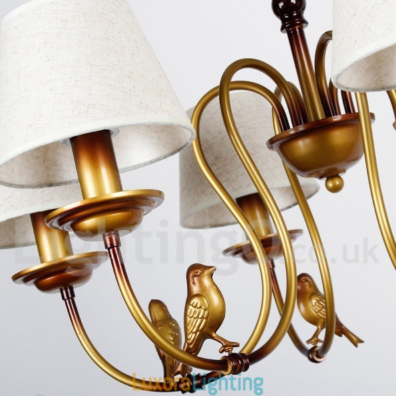 Designer Touch Decorative 6 Light Modern Contemporary Rustic Retro Candle Style Chandelier