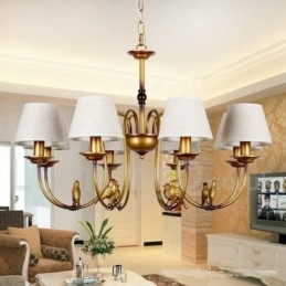 Designer Touch Decorative 8 Light Modern Contemporary Rustic Retro Candle Style Chandelier
