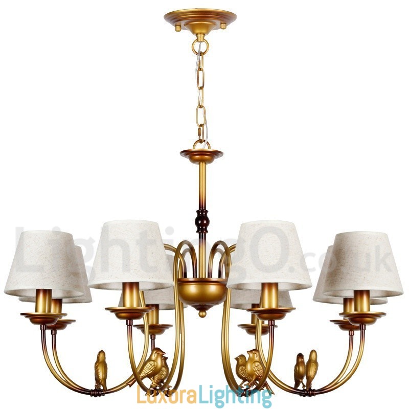 Designer Touch Decorative 8 Light Modern Contemporary Rustic Retro Candle Style Chandelier