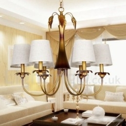 Designer Touch Decorative 6 Light Modern Contemporary Rustic Candle Style Chandelier