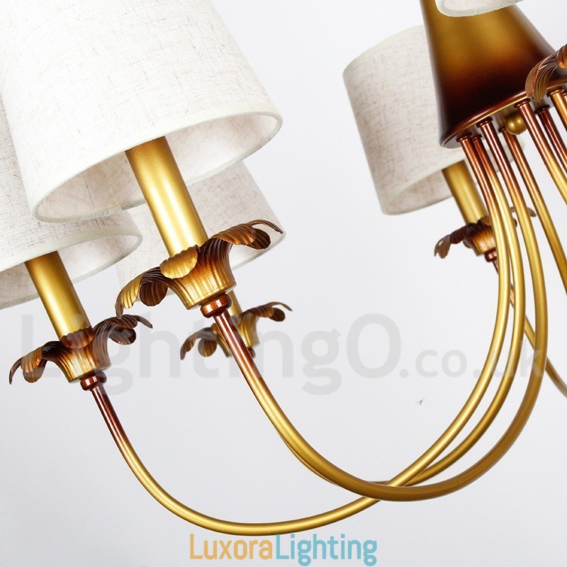 Designer Touch Decorative 6 Light Modern Contemporary Rustic Candle Style Chandelier