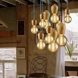 Designer Touch Decorative Chandelier Mini Style Modern Contemporary Wood Bamboo