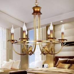 Designer Touch Decorative 6 Light Retro Candle Style Chandelier