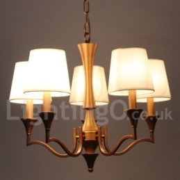 Designer Touch Decorative 5 Light Rustic Mediterranean Style Candle Style Chandelier