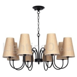 Designer Touch Decorative 8 Light Contemporary Rustic Mediterranean Style Candle Style Chandelier