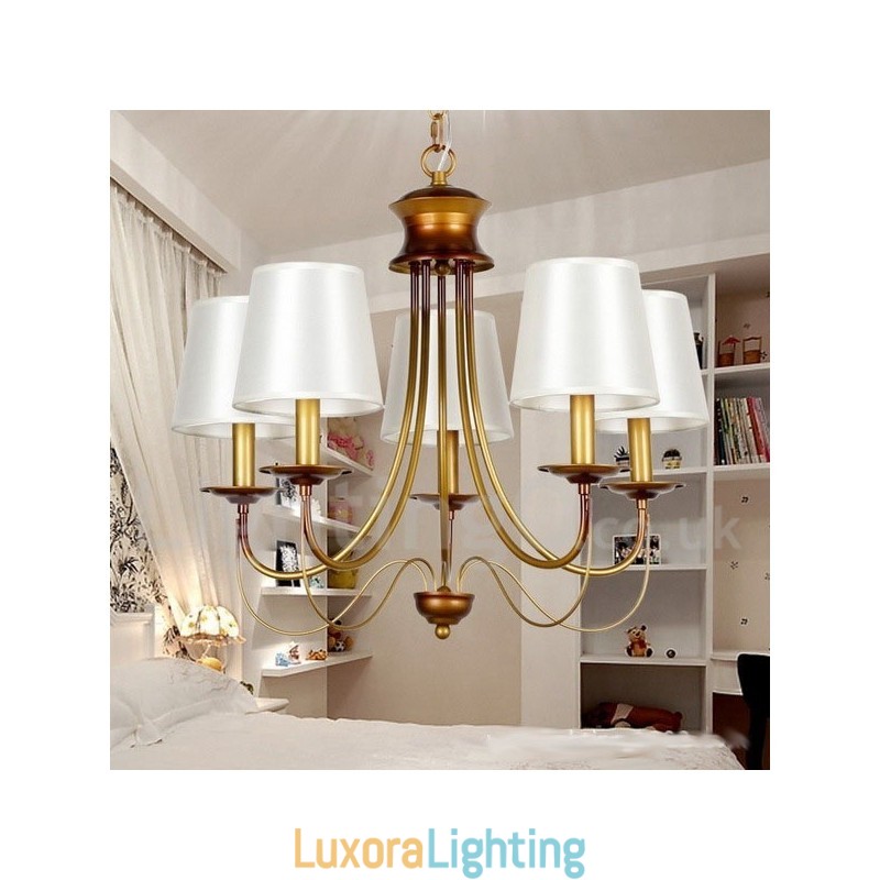 Designer Touch Decorative 5 Light Rustic Mediterranean Style Modern Contemporary Candle Style Chandelier