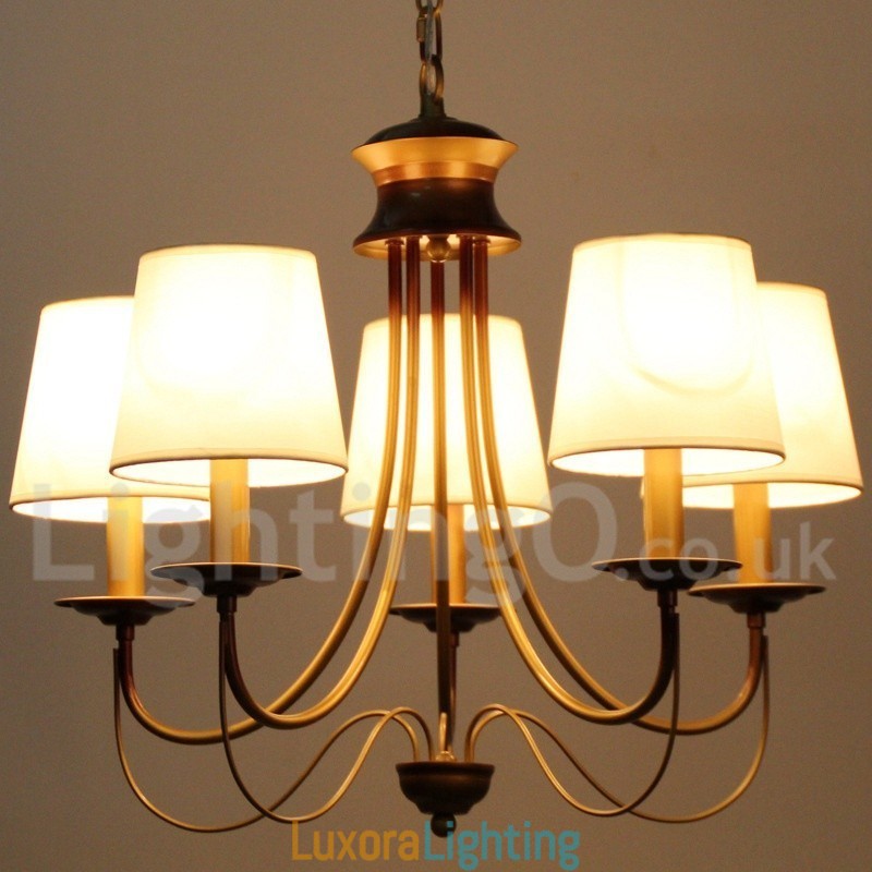 Designer Touch Decorative 5 Light Rustic Mediterranean Style Modern Contemporary Candle Style Chandelier