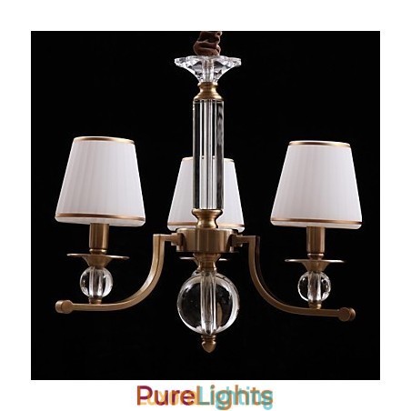 Designer Touch Decorative Modern Contemporary Crystal Bronze Metal Chandelier