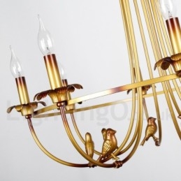 Designer Touch Decorative 12 Light Retro Candle Style Chandelier