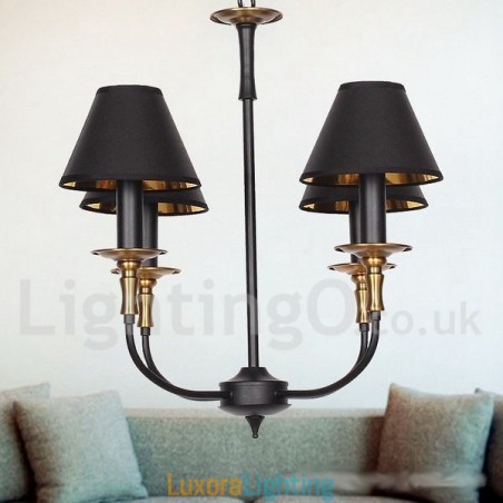 Designer Touch Decorative 4 Light Retro Contemporary Candle Style Chandelier