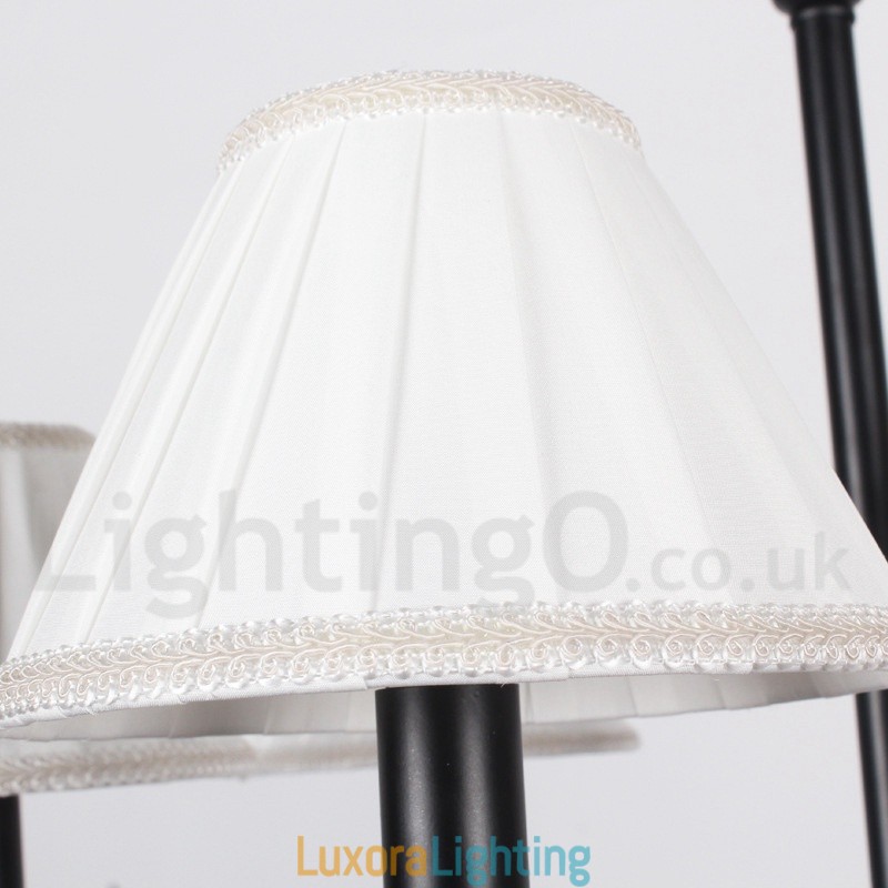 Designer Touch Decorative 12 Light Retro Rustic Large 2 Tier Candle Style Chandelier