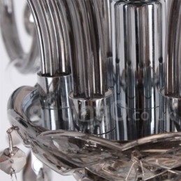 Designer Touch Decorative 6 Light K9 Crystal Candle Style Chandelier