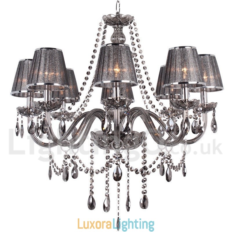 Designer Touch Decorative 8 Light K9 Crystal Candle Style Chandelier