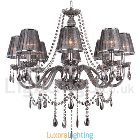 Designer Touch Decorative 8 Light K9 Crystal Candle Style Chandelier