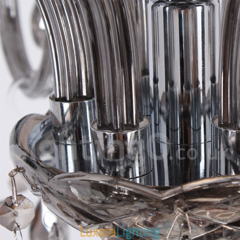 Designer Touch Decorative 8 Light K9 Crystal Candle Style Chandelier