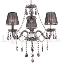 Designer Touch Decorative 3 Light K9 Crystal Candle Style Chandelier