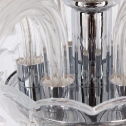 Designer Touch Decorative 6 Light Contemporary K9 Crystal Candle Style Chandelier