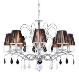 Designer Touch Decorative 8 Light Contemporary K9 Crystal Candle Style Chandelier
