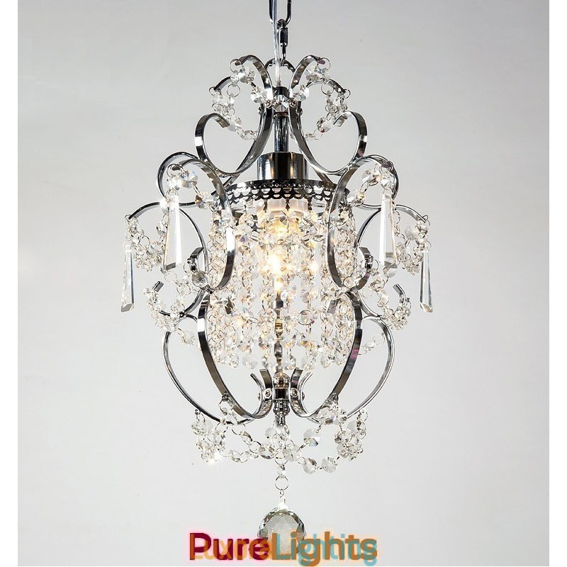 Designer Touch Decorative Iron Painting Chandelier with Clear Crystal Modern Lighting Lamp