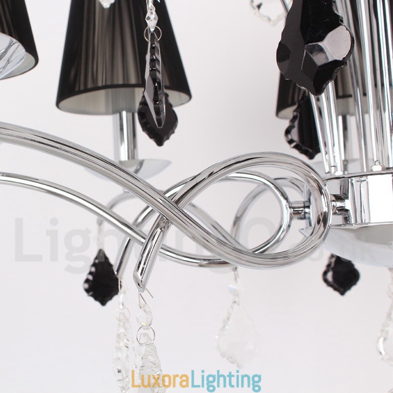 Designer Touch Decorative 8 Light Contemporary K9 Crystal Candle Style Chandelier