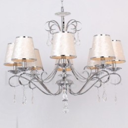 Designer Touch Decorative 8 Light Contemporary K9 Crystal Candle Style Chandelier