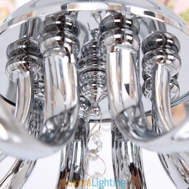 Designer Touch Decorative 5 Light Contemporary K9 Crystal Candle Style Chandelier