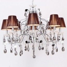 Designer Touch Decorative 8 Light Contemporary K9 Crystal Candle Style Chandelier