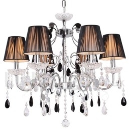 Designer Touch Decorative 6 Light Contemporary K9 Crystal Candle Style Chandelier