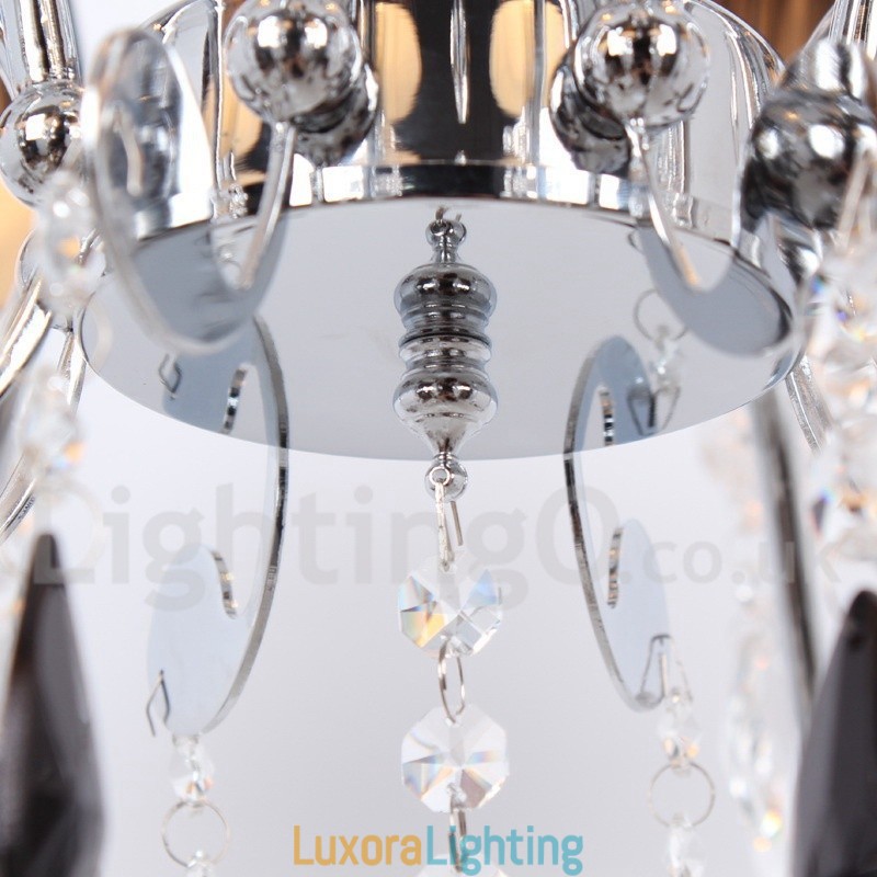 Designer Touch Decorative 6 Light Contemporary K9 Crystal Candle Style Chandelier