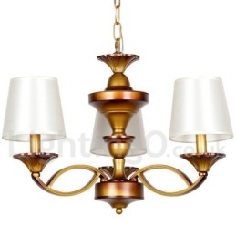 Designer Touch Decorative 3 Light Retro Mediterranean Style Rustic Candle Style Chandelier