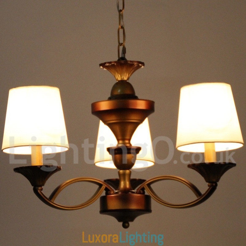 Designer Touch Decorative 3 Light Retro Mediterranean Style Rustic Candle Style Chandelier
