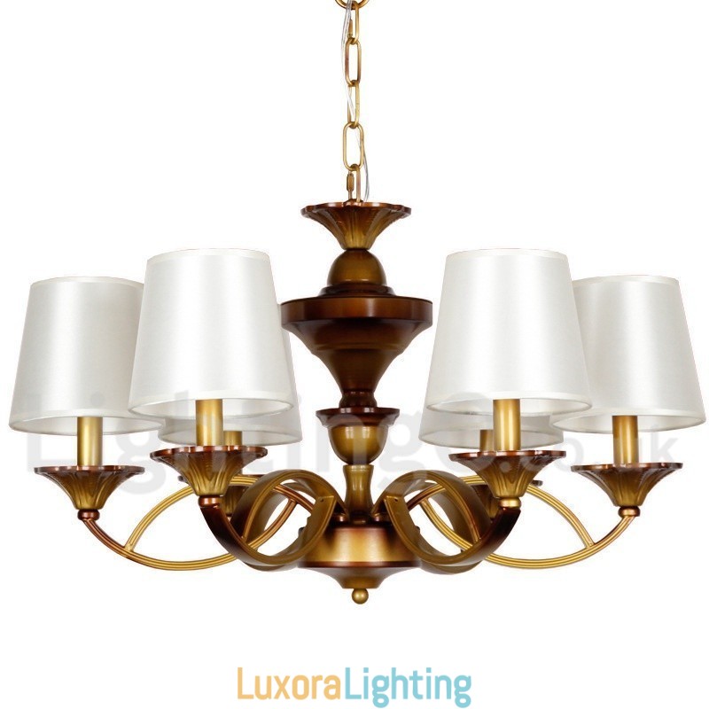 Designer Touch Decorative 6 Light Retro Mediterranean Style Rustic Candle Style Chandelier