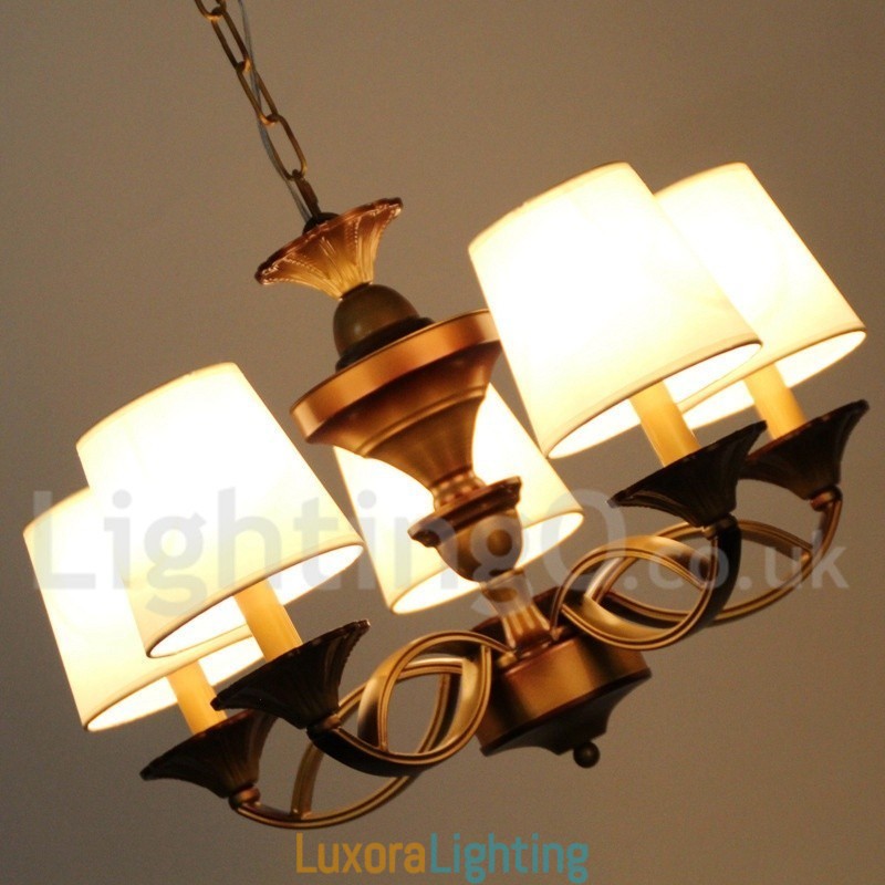 Designer Touch Decorative 5 Light Retro Candle Style Chandelier