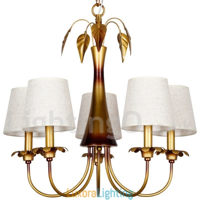 Designer Touch Decorative 5 Light Modern Contemporary Rustic Candle Style Chandelier