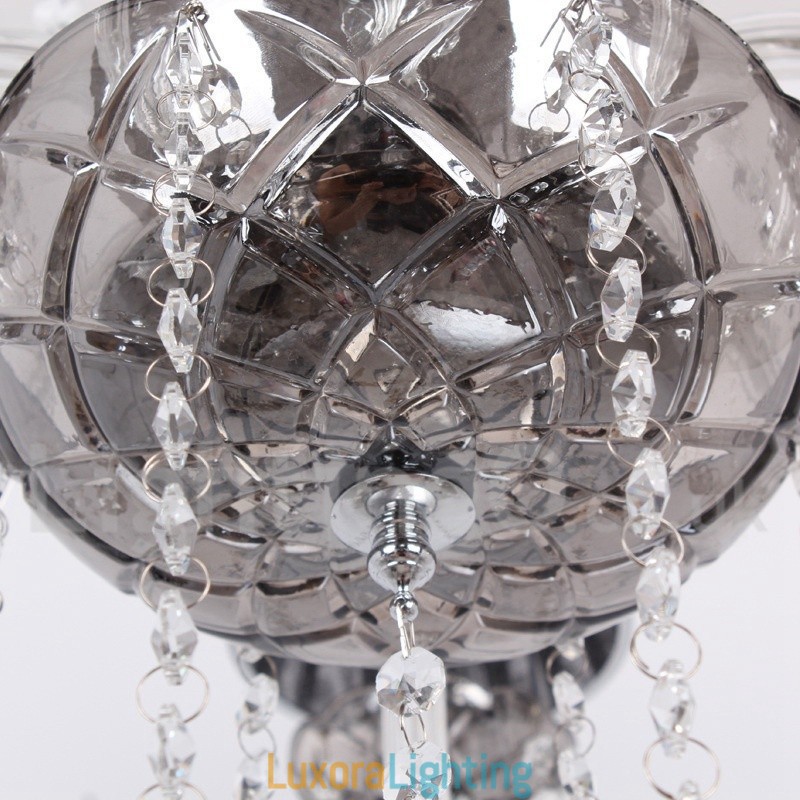 Designer Touch Decorative 6 Light K9 Crystal Candle Style Chandelier