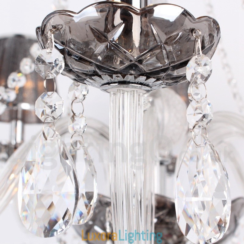 Designer Touch Decorative 8 Light K9 Crystal Candle Style Chandelier